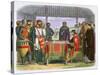 Illustration of King John signing the Magna Carta, 19th century-James William Edmund Doyle-Stretched Canvas