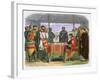 Illustration of King John signing the Magna Carta, 19th century-James William Edmund Doyle-Framed Giclee Print