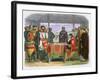 Illustration of King John signing the Magna Carta, 19th century-James William Edmund Doyle-Framed Giclee Print