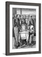 Illustration of King John Signing the Magna Carta-null-Framed Giclee Print