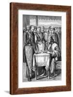 Illustration of King John Signing the Magna Carta-null-Framed Giclee Print