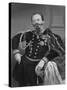 Illustration of King Victor Emmanuel II Poised in Uniform-null-Stretched Canvas