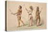 Illustration of Lacrosse Players, from 'Illustrations of the Manners, Customs & Conditions of the N-George Catlin-Stretched Canvas