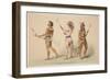 Illustration of Lacrosse Players, from 'Illustrations of the Manners, Customs & Conditions of the N-George Catlin-Framed Giclee Print