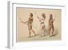 Illustration of Lacrosse Players, from 'Illustrations of the Manners, Customs & Conditions of the N-George Catlin-Framed Giclee Print