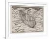 Illustration of lady in a boat-Edward Burne-Jones-Framed Art Print