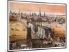 Illustration of London Bridge-null-Mounted Photographic Print