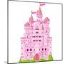 Illustration of Magic Fairy Tale Princess Castle. Raster Version.-Dazdraperma-Mounted Photographic Print