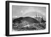 Illustration of Men Attacking Whale with Hand Harpoon-null-Framed Giclee Print