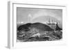 Illustration of Men Attacking Whale with Hand Harpoon-null-Framed Giclee Print