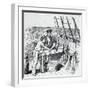 Illustration of Men Working on Whaling Ship-null-Framed Giclee Print