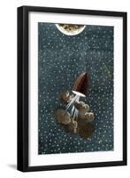 Illustration of Moon Capsule-Stefano Bianchetti-Framed Giclee Print