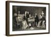 Illustration of Mozart at Vienna, Playing His Opera Don Juan for the First Time-O. Pelton-Framed Giclee Print