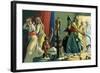 Illustration of Muhammad Destroying Idols at the Kaaba in Mecca-Stefano Bianchetti-Framed Giclee Print