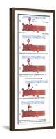 Illustration of Muscle Contraction (With Labels)-null-Framed Premium Giclee Print