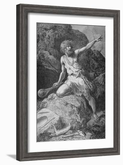 Illustration of Neolithic Man-Emile Antoine Bayard-Framed Giclee Print