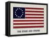 Illustration of Original American Flag-null-Framed Stretched Canvas