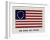 Illustration of Original American Flag-null-Framed Giclee Print