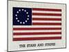 Illustration of Original American Flag-null-Mounted Giclee Print