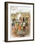 Illustration of Palais De Versailles during the Age of Louis XIV-Stefano Bianchetti-Framed Giclee Print