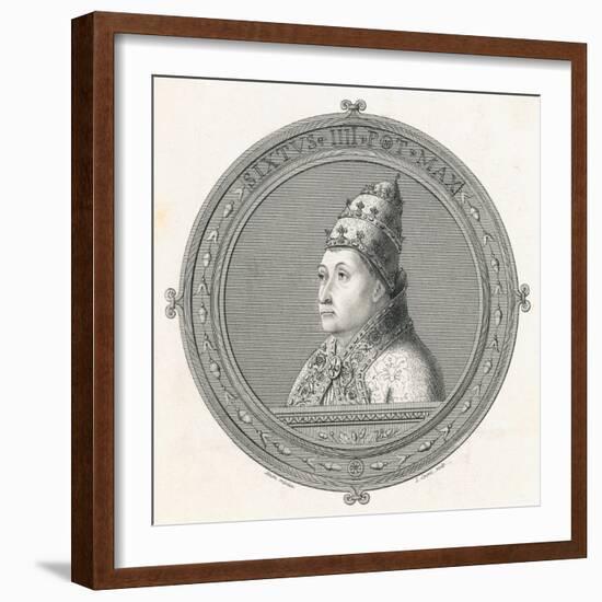 Illustration of Pope Sixtus IV-null-Framed Giclee Print