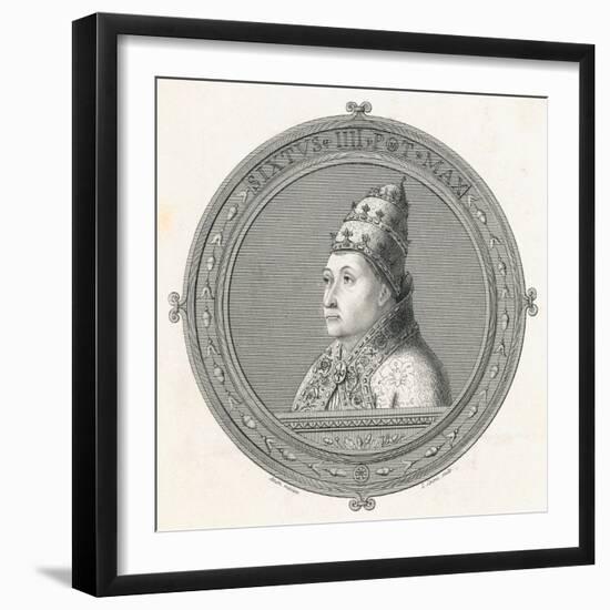 Illustration of Pope Sixtus IV-null-Framed Giclee Print