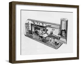 Illustration of Prefab Fallout Shelters, Designed to Be Placed Beneath a Covering of Earth, 1962-null-Framed Photo