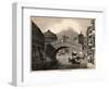 Illustration of Rialto over Grand Canal at Venice-null-Framed Giclee Print