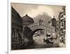 Illustration of Rialto over Grand Canal at Venice-null-Framed Giclee Print