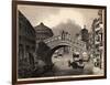 Illustration of Rialto over Grand Canal at Venice-null-Framed Giclee Print