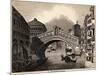 Illustration of Rialto over Grand Canal at Venice-null-Mounted Giclee Print