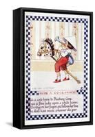 Illustration of "Ride a Cock Horse" Nursery Rhyme-null-Framed Stretched Canvas