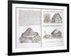 Illustration of Roof Thatching Techniques-Giovanni Antonio Rusconi-Framed Giclee Print