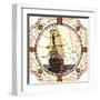 Illustration Of Sailing Ships Of The 17Th Century At Sunset-Vertyr-Framed Art Print