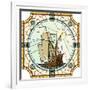 Illustration Of Sailing Ships Of The 17Th Century-Vertyr-Framed Art Print