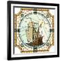 Illustration Of Sailing Ships Of The 17Th Century-Vertyr-Framed Art Print