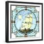 Illustration Of Sailing Ships Of The 17Th Century-Vertyr-Framed Art Print