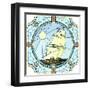 Illustration Of Sailing Ships Of The 17Th Century-Vertyr-Framed Art Print