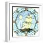 Illustration Of Sailing Ships Of The 17Th Century-Vertyr-Framed Art Print