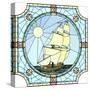 Illustration Of Sailing Ships Of The 17Th Century-Vertyr-Stretched Canvas