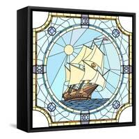 Illustration Of Sailing Ships Of The 17Th Century-Vertyr-Framed Stretched Canvas