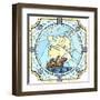 Illustration Of Sailing Ships Of The 17Th Century-Vertyr-Framed Art Print