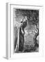 Illustration of Saint Columba Blessing the Apples-null-Framed Giclee Print