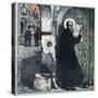 Illustration of Saint Francis of Sales Posting Tracts on Protestant Homes-Stefano Bianchetti-Stretched Canvas