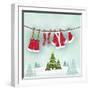 Illustration of Santa Clothes Hanging Outside-null-Framed Giclee Print