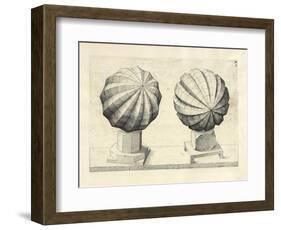 Illustration Of Sculpture. Geometric Designs Illustrating Euclidian Principles Of Geometry.-Wenzel Jamnitzer-Framed Giclee Print