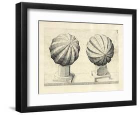 Illustration Of Sculpture. Geometric Designs Illustrating Euclidian Principles Of Geometry.-Wenzel Jamnitzer-Framed Giclee Print