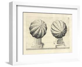 Illustration Of Sculpture. Geometric Designs Illustrating Euclidian Principles Of Geometry.-Wenzel Jamnitzer-Framed Giclee Print