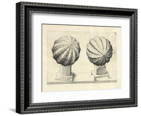 Illustration Of Sculpture. Geometric Designs Illustrating Euclidian Principles Of Geometry.-Wenzel Jamnitzer-Framed Giclee Print