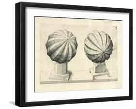 Illustration Of Sculpture. Geometric Designs Illustrating Euclidian Principles Of Geometry.-Wenzel Jamnitzer-Framed Giclee Print